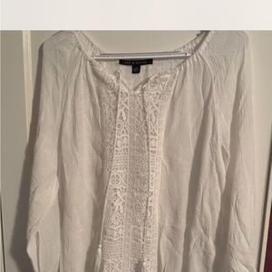 Zac & Rachel Women's White Textured Blouse